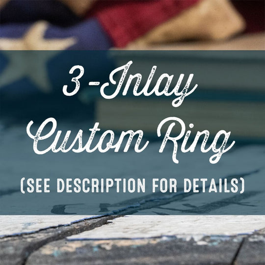 3-Inlay Custom Wood Ring