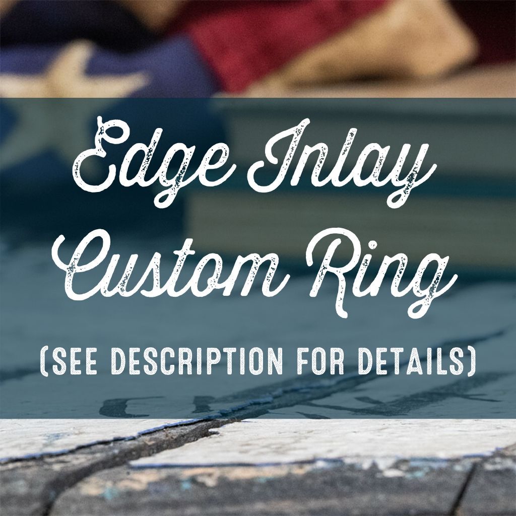 Edge Inlay Custom Wood Ring