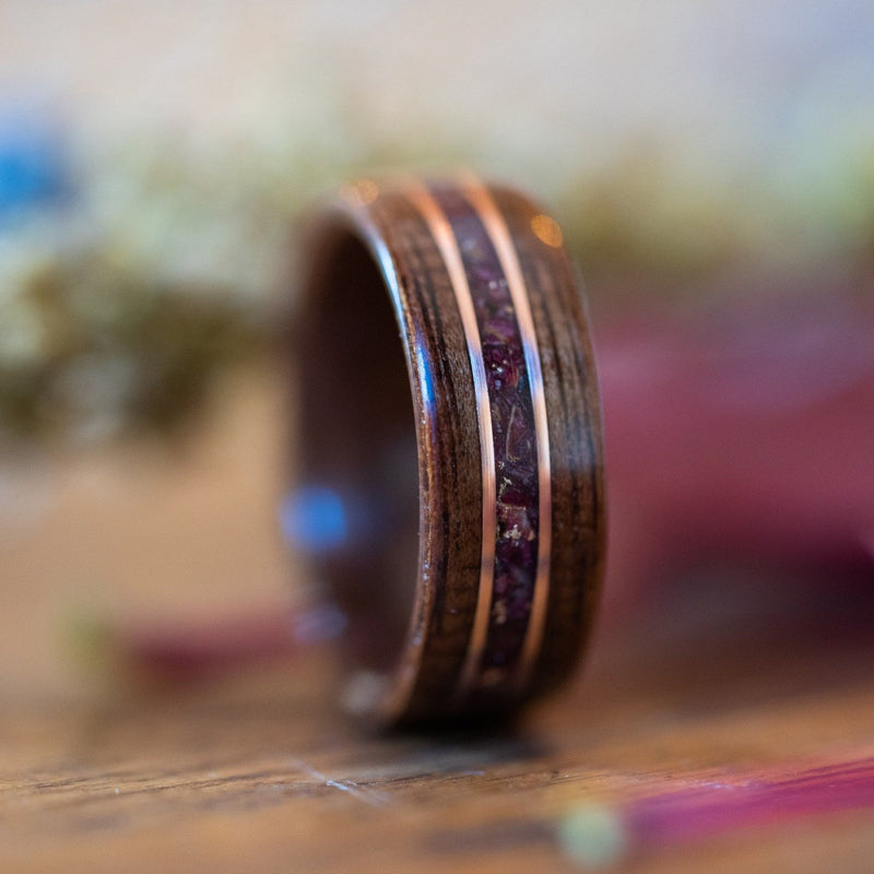 (In Stock) M1 Garand with Roses & Rose Gold Inlays  Size 6.25/7mm