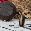 (In-Stock) Whiskey Double - Weathered Jack Daniel's w/ Natural Jack Daniel's Inlay - Size 11.5/ 9 mmWide