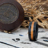 (In-Stock) Whiskey Double - Weathered Jameson w/ Natural Jameson Inlay - Size 8.75/8 mmWide