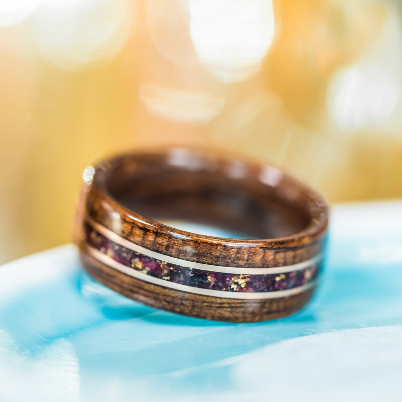 (In Stock) M1 Garand with Roses & Rose Gold Inlays  Size 6.25/7mm