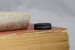 (In-Stock) Weathered Buffalo Trace Whiskey Barrel w/Centered Silver Inlay - Size 12/7 mm Wide