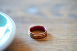 (In-Stock) Purple Heart & WWII Rifle w/Rose Gold - Size 9.25/8mm Wide