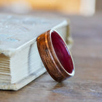 (In-Stock) Purple Heart & WWII Rifle w/Rose Gold - Size 11.5/9mm Wide