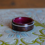(In-Stock) Purple Heart & WWII Rifle w/Silver- Size 8/9 mm Wide