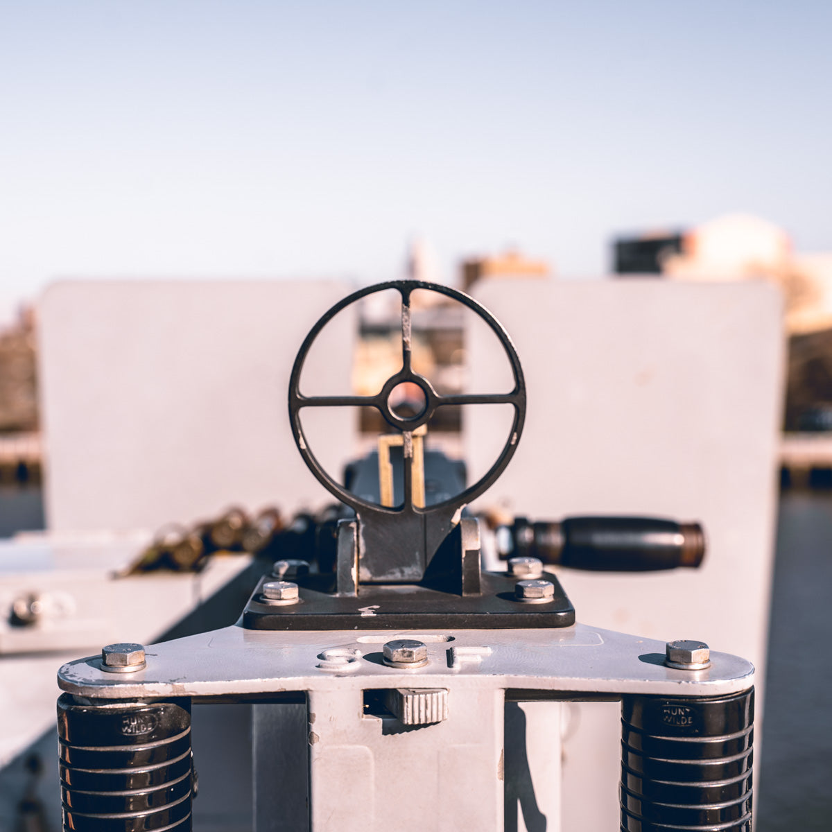 USS New Jersey Teak Wood Wedding Ring with Whiskey Barrel