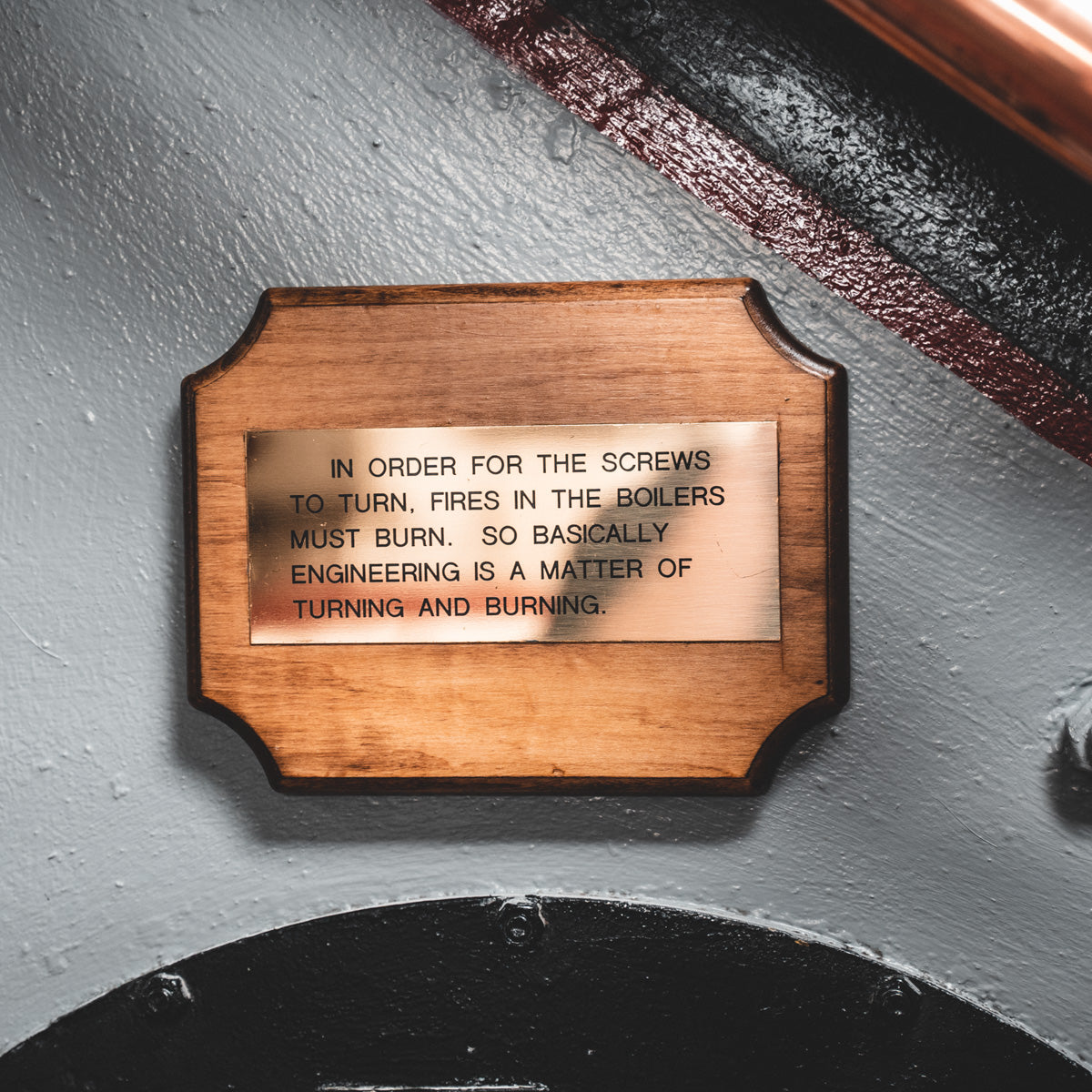 USS New Jersey Teak Wood Wedding Ring with Whiskey Barrel