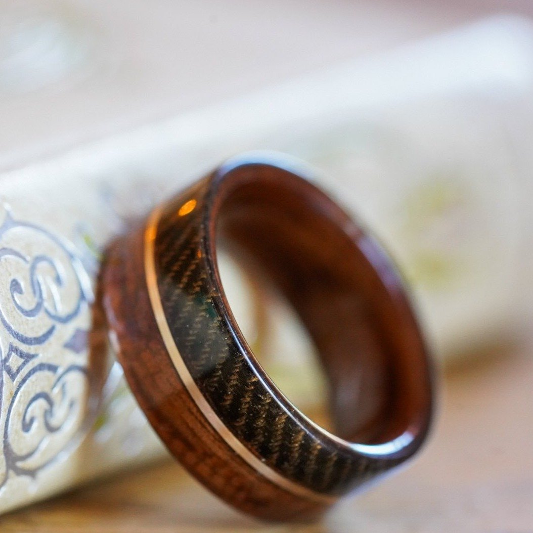 (In -Stock) WWI - Springfield 1903 Rifle Stock & Infantryman's Uniform w/Rose Gold Inlay Size 9/9mm Wide