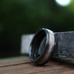 (In-Stock) Weathered Maker's Mark & Elk w/Double Rose Gold - Size 10.5/8 mm Wide
