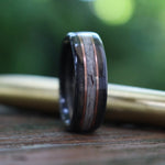 (In-Stock) Weathered Jameson & Elk w/Double Rose Gold - Size 12/9 mm Wide