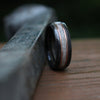 (In-Stock) Weathered Jack Daniel's & Elk w/Double Rose Gold - Size 12/9 mm Wide