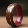 In-Stock Ring - (In-Stock) Purple Heart & WWII Rifle W/Rose Gold - Size 7/5.5mm Wide