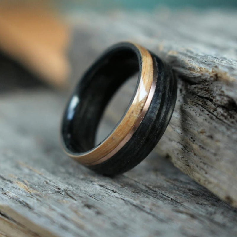 (In-Stock) Offset Whiskey Double - Jack Daniels w/ Copper - Size 11.25/8mm Wide