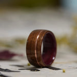 (In-Stock) Purple Heart & WWII Rifle w/Copper Inlay - Size 9.25/9mm Wide