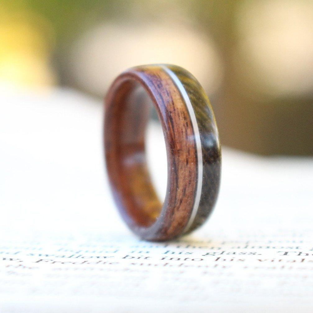 Rings - Limited Edition: WWI Springfield 1903 Rifle Stock Wood And Wool Infantryman's Field Ring