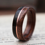 Rings - Springfield 1903 Rifle Stock Wood Wedding Ring With Wool And Silver