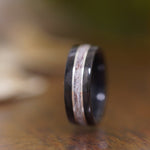 (In-Stock) Weathered Blanton's & Elk w/Double Silver - Size 8.75/9 mm Wide