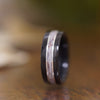 (In-Stock) Weathered Jim Beam & Elk w/Double Silver - Size 9.5/9 mm Wide