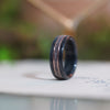 (In-Stock) Weathered Jack Daniel's & Elk w/Double Rose Gold - Size 9/8 mm Wide