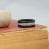 (In-Stock) Weathered Jack Daniel's & Elk w/Double White  Gold - Size 11.5 / 9 mm Wide