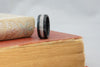 (In-Stock) Weathered Jack Daniel's & Elk w/Double White  Gold - Size 11.5 / 9 mm Wide