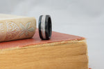 (In-Stock) Weathered Jack Daniel's & Elk w/Double White  Gold - Size 11.5 / 9 mm Wide